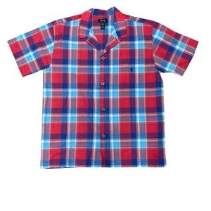Polo Ralph Lauren Cotton Plaid Sleepwear Top